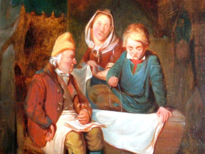 1828-Ferdinand de Braekeleer - Scena familiare